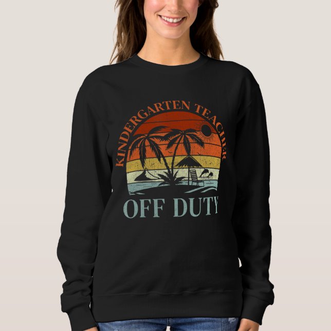 Sweatshirt Palm Tree Beach Coucher de soleil jardin d'enfants (Devant)