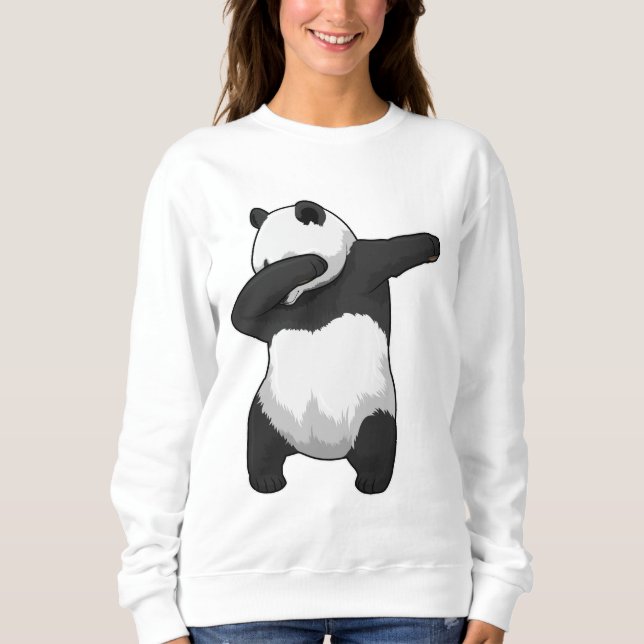 Sweatshirt Panda à Hip hop Dance Dab (Devant)