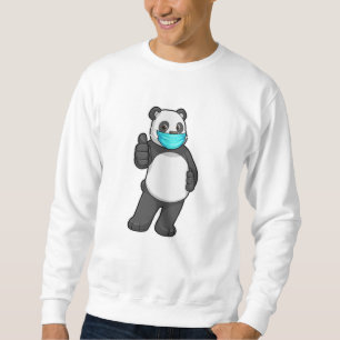 Sweatshirt Panda avec masque visage