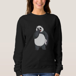Sweatshirt Panda bâillant endormi surpris inquiet fatigué Chi