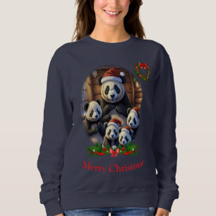 Sweatshirt Panda Bear Noël