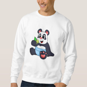 Sweatshirt Panda comme bébé avec Bambus