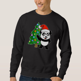 Sweatshirt Panda du père noël