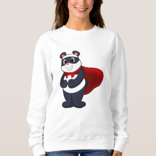 Sweatshirt Panda en héros avec Masque et Cap