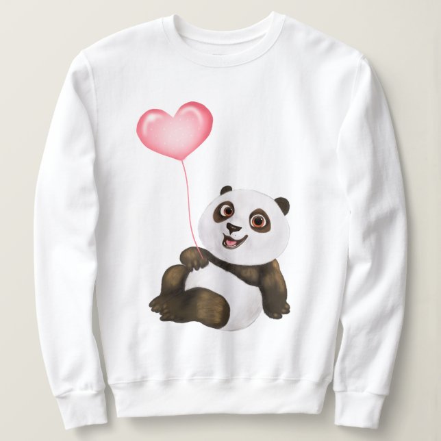 Sweatshirt Panda Love (Design devant)
