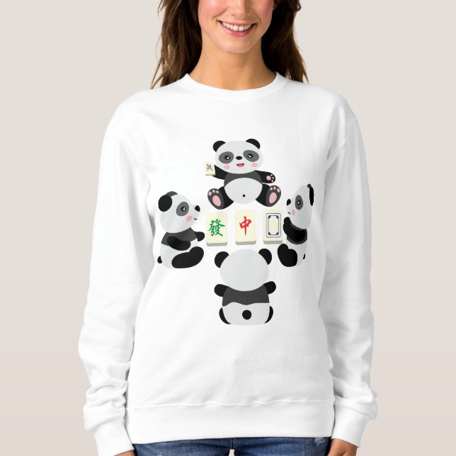 Sweatshirt Panda Mahjong (Devant)