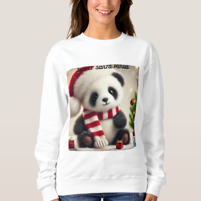 Sweatshirt Panda Noël (Devant)