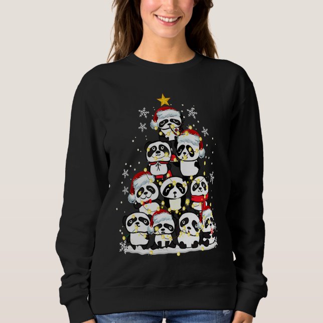 Sweatshirt Panda Ornament Decoration Christmas Tree Xmas (Devant)