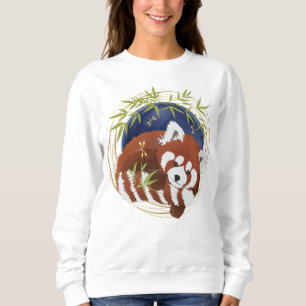 Sweatshirt Panda rouge FIRE FOX chemises blanches choisir sty
