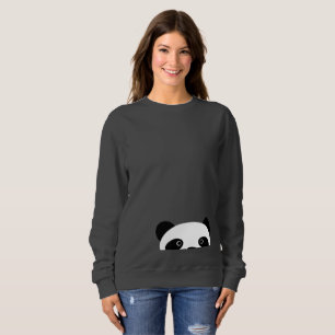 Sweatshirt Panda semi-transparent