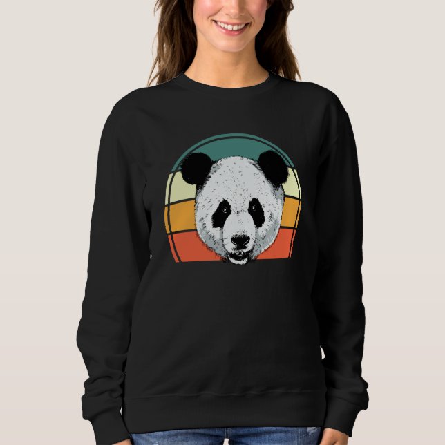 Sweatshirt Panda  Zookeeper Zookeeping Retro Panda  1 (Devant)