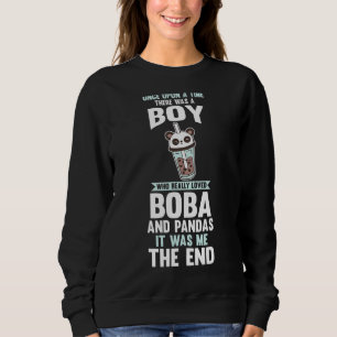 Sweatshirt Pandas Bubble Tea