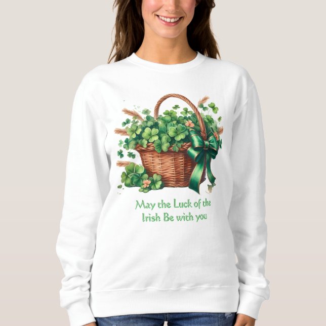 Sweatshirt Panier vintage irlandais (Devant)