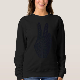 Sweatshirt Panneau de paix Faire la paix et non la guerre