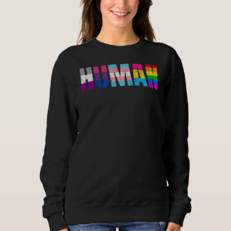 Sweatshirt Pansexuel humain transgenre Queer Lgbtq+ Aimer Equ