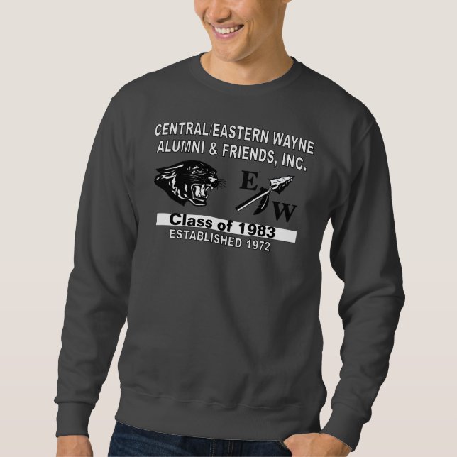 Sweatshirt panther et EW Dark Grey (Devant)