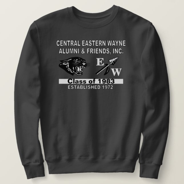 Sweatshirt panther et EW Dark Grey (Design devant)