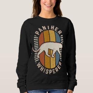Sweatshirt Panther Whisperer Vintage Classic Retro Animal Lov