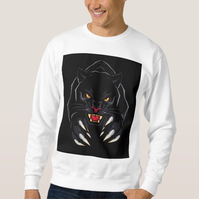 Sweatshirt Panthère noire (Devant)