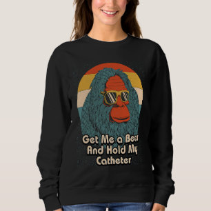 Sweatshirt Papa Buveur à Cathéter Tenez-Mon Chat Buvez Une Bi