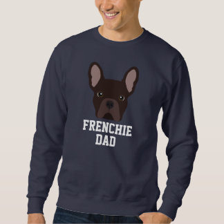 Sweatshirt Papa Chien Bouledogue Français Brun