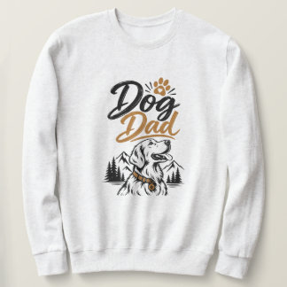Sweatshirt Papa Chien Golden Retriever Montagne