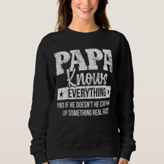 Sweatshirt Papa connaît toute la Fête des pères