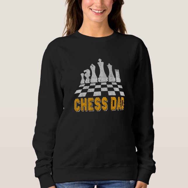 Sweatshirt Papa Échecs dicton 1 (Devant)