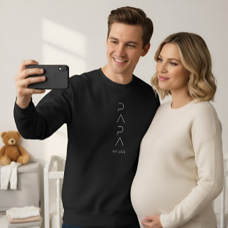 Sweatshirt Papa Est 2026 Shirt | New Father Gift | Dad to be