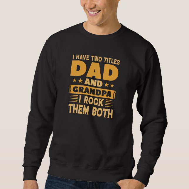Sweatshirt Papa Et Grand-Père (Devant)