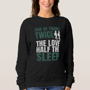 Sweatshirt Papa Fils Jumeaux Deux Fois Amour Demi-Sommeil Fêt