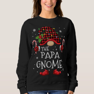 Sweatshirt Papa Gnome Buffalo Plaid Christmas Tree Family Xma