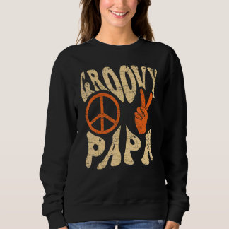 Sweatshirt Papa Groovy Hommes Esthétique Nostalgie Années 70