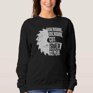 Sweatshirt Papa Mesure Coupe Chandail Handyman Père Day