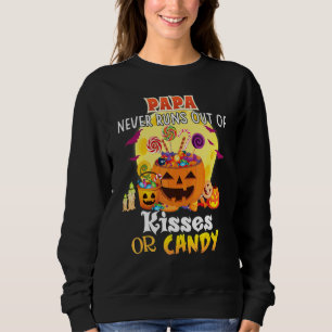 Sweatshirt Papa n'est jamais à court de baisers ou de bonbons