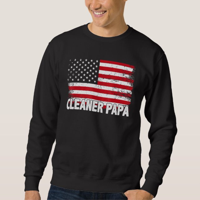 Sweatshirt Papa nettoyant (Devant)