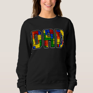 Sweatshirt Papa Parent Brick Master Builder Blocs Se