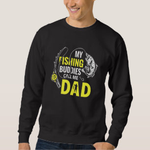 Sweatshirt Papa Père Mes Épouses De Pêche Appelez-Moi Papa
