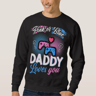 Sweatshirt Papa Rose Ou Bleu Vous Aime Genre Révéler Bébé Vi