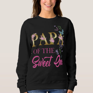 Sweatshirt Papa Sweet Un 1er Anniversaire Thème Famille Papil