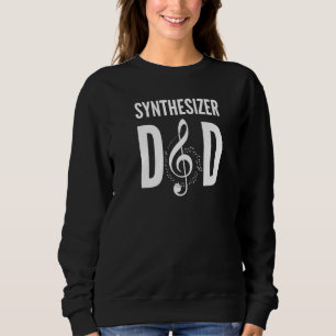 Sweatshirt Papa synthétiseur homme Musique Clé de sol Musicie