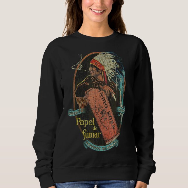 Sweatshirt Papel De Fumar Indio Rosa 1929 (Devant)