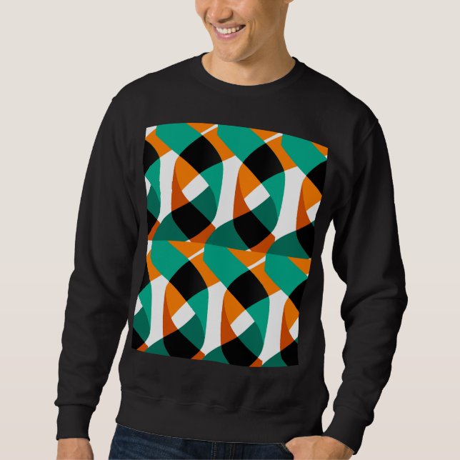 Sweatshirt Papier peint rétro : Conception Vintage (Devant)