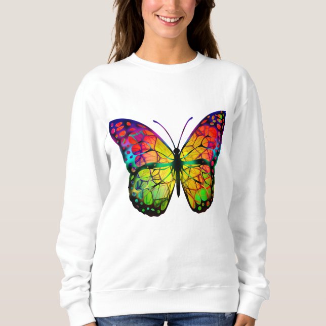 SWEATSHIRT PAPILLON ABSTRAIT (Devant)