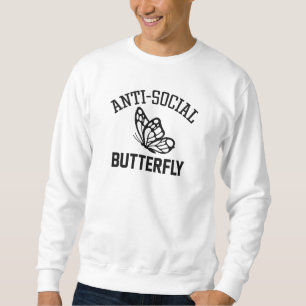 Sweatshirt Papillon anti-social