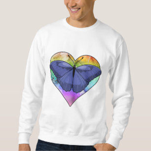 Sweatshirt Papillon au coeur