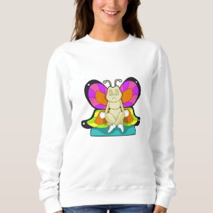 Sweatshirt Papillon au Yoga en jambe