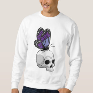 Sweatshirt Papillon avec crâne