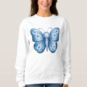 Sweatshirt Papillon bleu