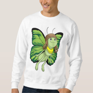 Sweatshirt Papillon comme pilote avec casquette pilote